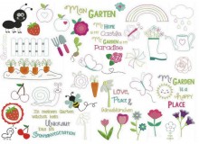 Stickserie - Mein Garten